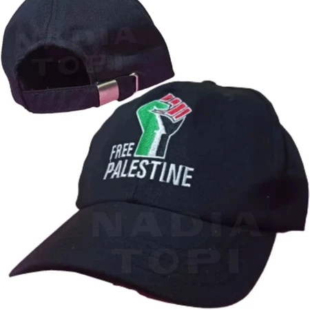 Syal Rajut Palestina dan Topi - Topi Free Palestine